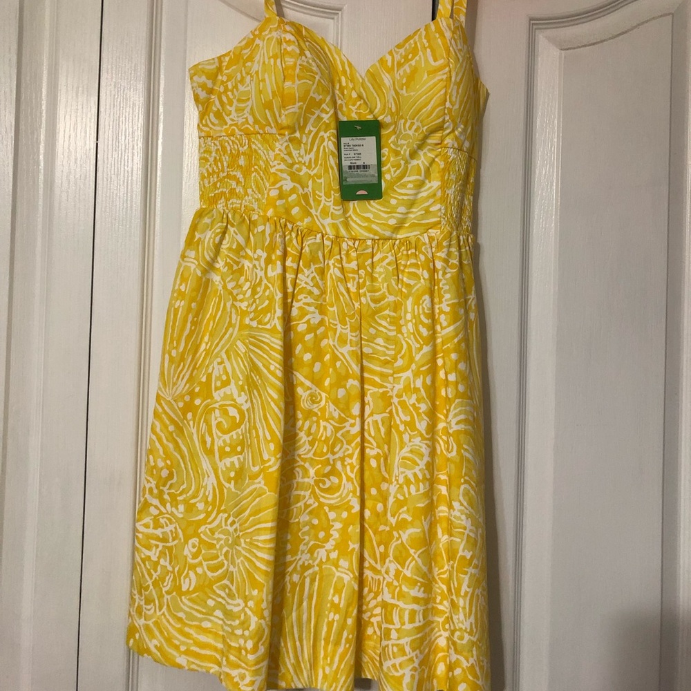 Yellow seacups Christine dress